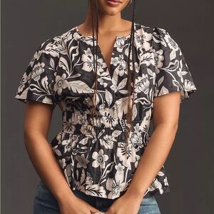 Anthropologie The Somerset Blouse, SZ Medium, NWOT